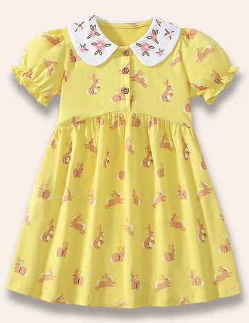 Rabbit Full Prined Dress
